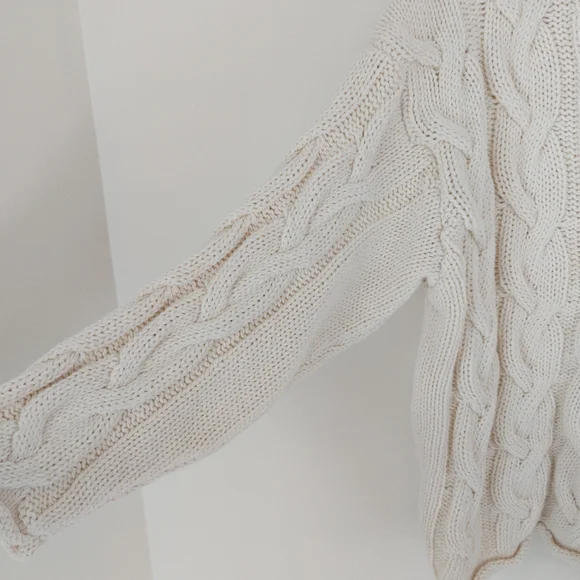 Zara Cable Knit Sweater Size Small - Picture 3 of 8